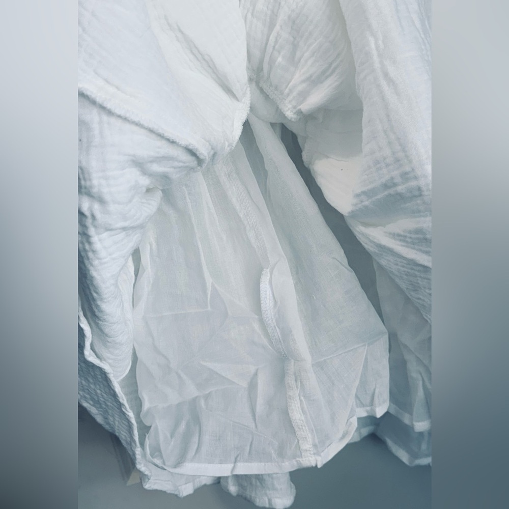 🌿 Lush White Long Sleeve Tiered Mini Dress – Size XL - Picture 5 of 5